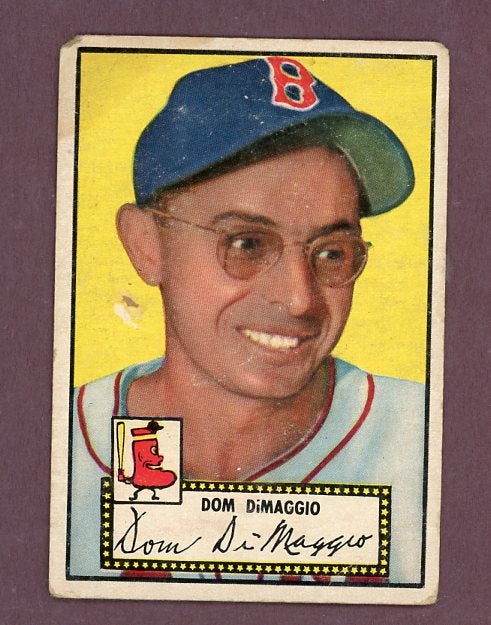 1952 Topps Baseball #022 Dom DiMaggio Red Sox Good Black 500702