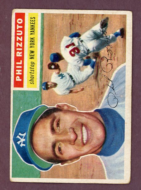 1956 Topps Baseball #113 Phil Rizzuto Yankees GD-VG tape Gray 500709