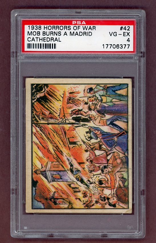 1938 Horrors Of War #042 Madrid Cathedral PSA 4 VG-EX 500723