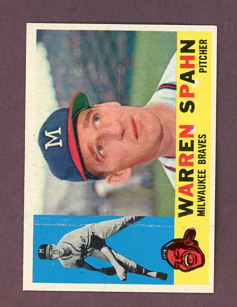 1960 Topps Baseball #445 Warren Spahn Braves EX-MT 500730