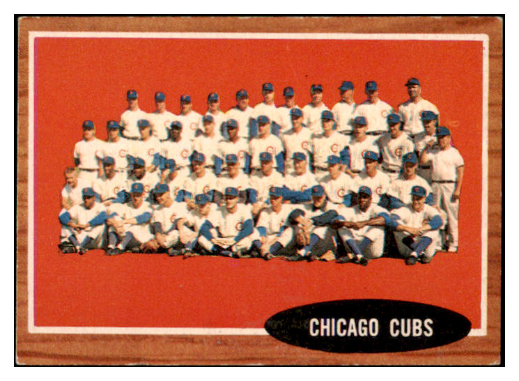 1962 Topps Baseball #552 Chicago Cubs Team EX+ 500789