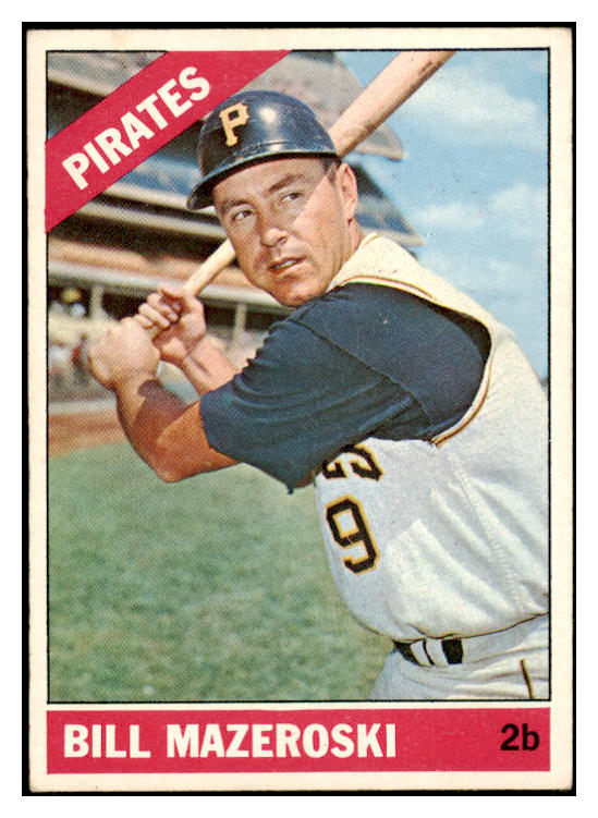 1966 Topps Baseball #210 Bill Mazeroski Pirates EX 500808