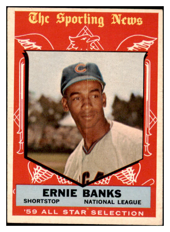 1959 Topps Baseball #559 Ernie Banks A.S. Cubs EX+/EX-MT 500811