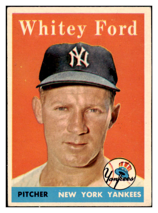 1958 Topps Baseball #320 Whitey Ford Yankees EX+/EX-MT 500816