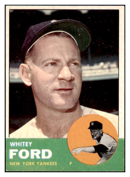 1963 Topps Baseball #446 Whitey Ford Yankees EX+/EX-MT 500823