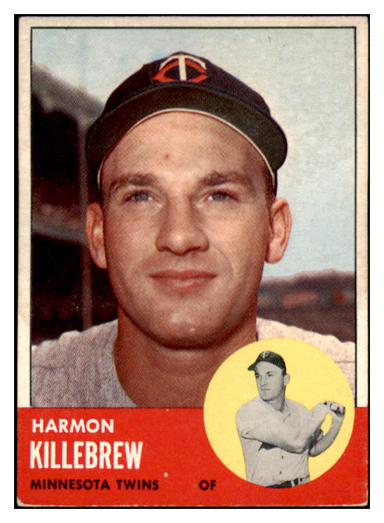 1963 Topps Baseball #500 Harmon Killebrew Twins VG-EX 500831