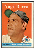 1958 Topps Baseball #370 Yogi Berra Yankees EX 500837