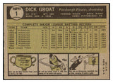 1961 Topps Baseball #001 Dick Groat Pirates EX 500838
