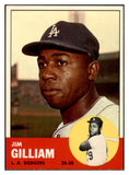 1963 Topps Baseball #080 Jim Gilliam Dodgers EX-MT 500839