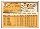 1963 Topps Baseball #080 Jim Gilliam Dodgers EX-MT 500839