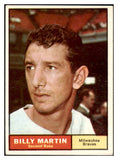 1961 Topps Baseball #089 Billy Martin Braves EX-MT 500849