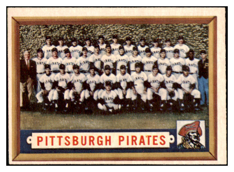 1957 Topps Baseball #161 Pittsburgh Pirates Team EX-MT 500872