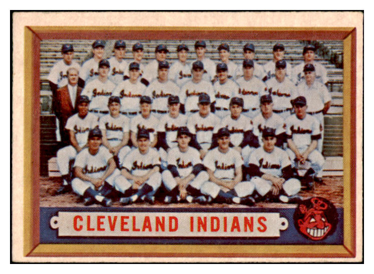1957 Topps Baseball #275 Cleveland Indians Team VG-EX 500874