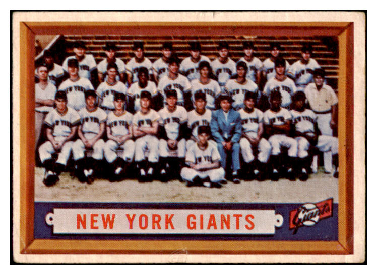 1957 Topps Baseball #317 New York Giants Team VG-EX 500877