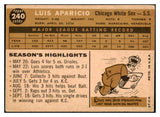 1960 Topps Baseball #240 Luis Aparicio White Sox EX 500882