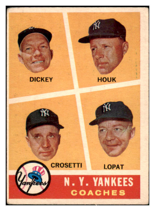 1960 Topps Baseball #465 Bill Dickey Yankees VG-EX 500883