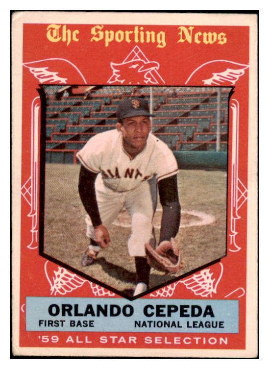 1959 Topps Baseball #553 Orlando Cepeda A.S. Giants VG-EX 500898