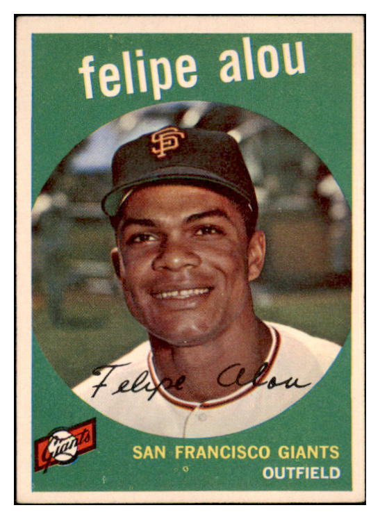 1959 Topps Baseball #102 Felipe Alou Giants EX-MT 500899