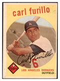 1959 Topps Baseball #206 Carl Furillo Dodgers VG-EX 500907