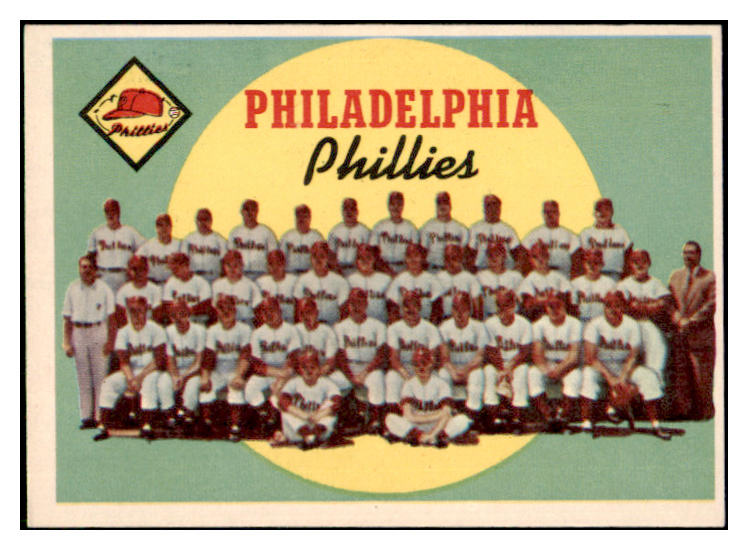 1959 Topps Baseball #008 Philadelphia Phillies Team EX-MT 500913