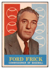 1959 Topps Baseball #001 Ford Frick Commissioner VG-EX 500914