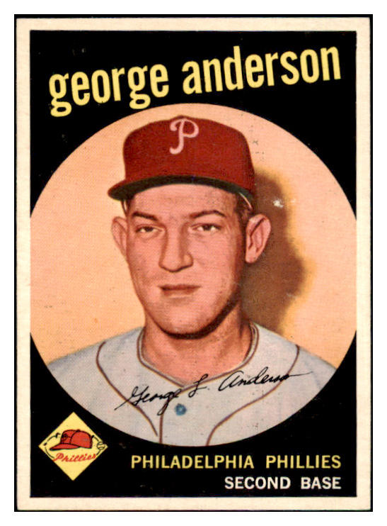 1959 Topps Baseball #338 Sparky Anderson Phillies EX-MT 500918