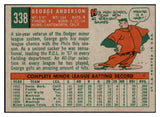 1959 Topps Baseball #338 Sparky Anderson Phillies NR-MT 500919