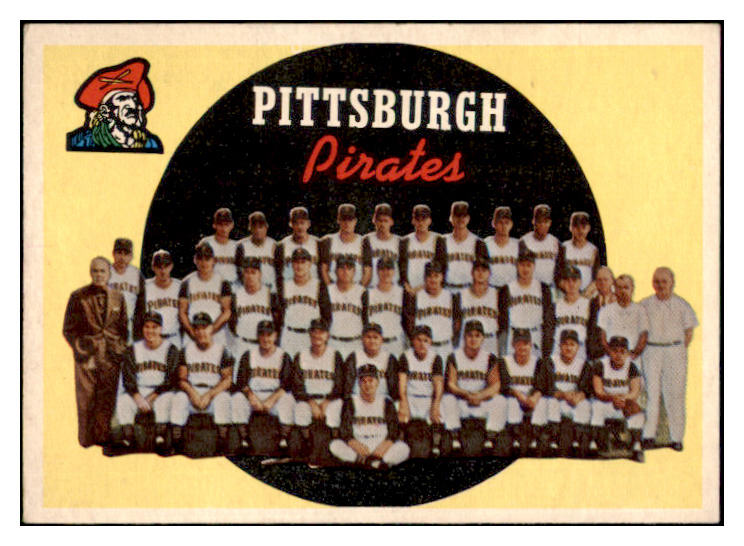 1959 Topps Baseball #528 Pittsburgh Pirates Team EX 500923