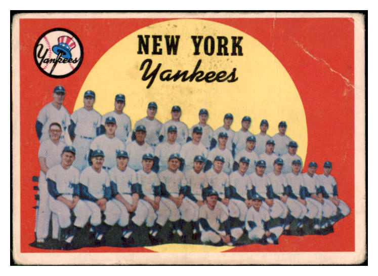 1959 Topps Baseball #510 New York Yankees Team GD-VG 500924