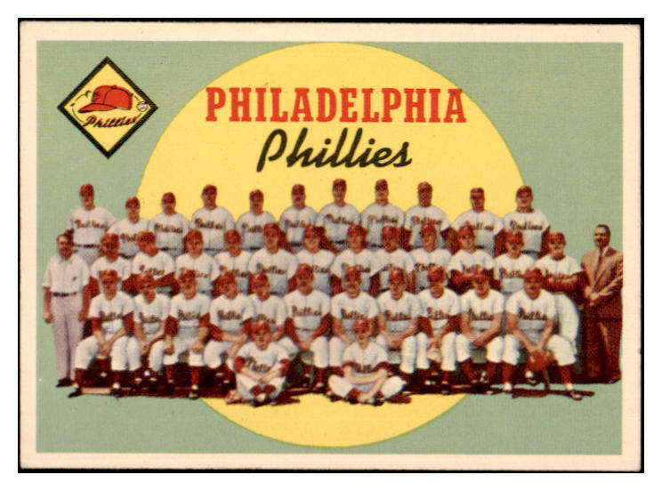 1959 Topps Baseball #008 Philadelphia Phillies Team VG-EX marked 500926