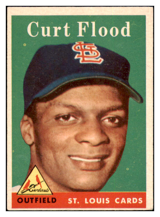 1958 Topps Baseball #464 Curt Flood Cardinals EX 500937
