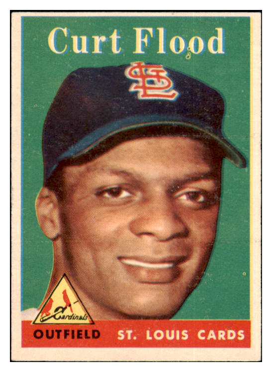 1958 Topps Baseball #464 Curt Flood Cardinals EX-MT 500938