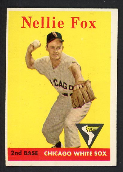 1958 Topps Baseball #400 Nellie Fox White Sox EX 500941