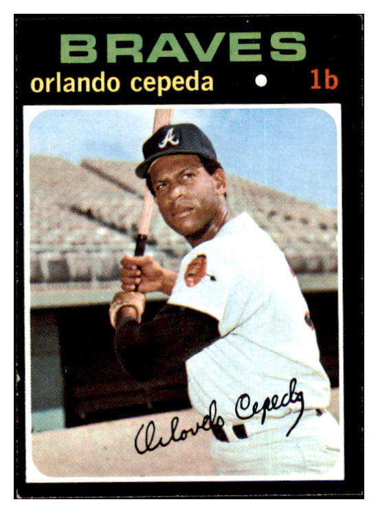 1971 Topps Baseball #605 Orlando Cepeda Braves EX 500954