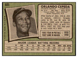 1971 Topps Baseball #605 Orlando Cepeda Braves EX 500954