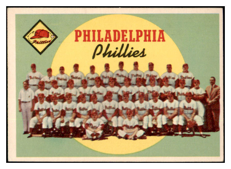 1959 Topps Baseball #008 Philadelphia Phillies Team EX-MT 500968