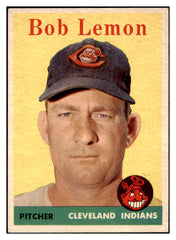 1958 Topps Baseball #002 Bob Lemon Indians EX 500976