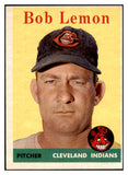 1958 Topps Baseball #002 Bob Lemon Indians EX-MT 500977