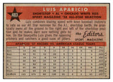 1958 Topps Baseball #483 Luis Aparicio A.S. White Sox EX-MT 500982