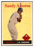 1958 Topps Baseball #093 Sandy Amoros Dodgers EX-MT 500985