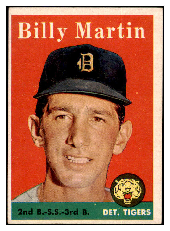 1958 Topps Baseball #271 Billy Martin Tigers EX-MT 500991