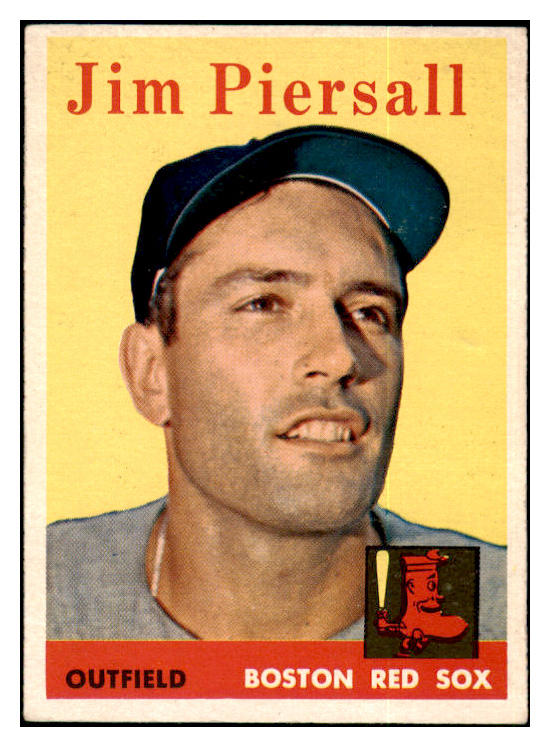 1958 Topps Baseball #280 Jimmy Piersall Red Sox EX 500994