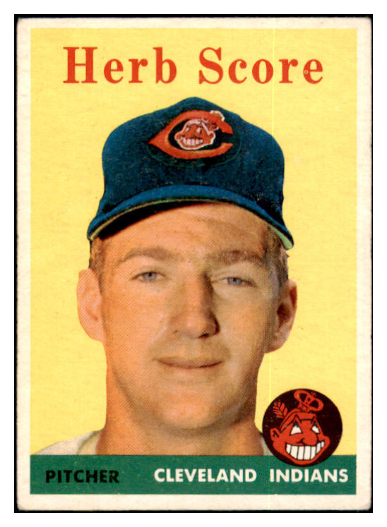 1958 Topps Baseball #352 Herb Score Indians EX 501008