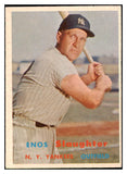 1957 Topps Baseball #215 Enos Slaughter Yankees EX-MT 501021