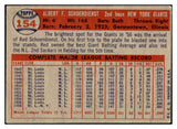 1957 Topps Baseball #154 Red Schoendienst Giants VG-EX 501023