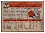 1957 Topps Baseball #277 Johnny Podres Dodgers EX-MT 501027