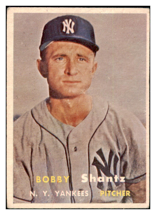 1957 Topps Baseball #272 Bobby Shantz Yankees EX 501031