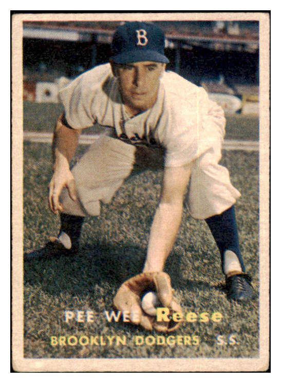 1957 Topps Baseball #030 Pee Wee Reese Dodgers VG-EX 501033