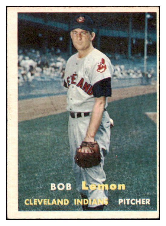 1957 Topps Baseball #120 Bob Lemon Indians EX 501037