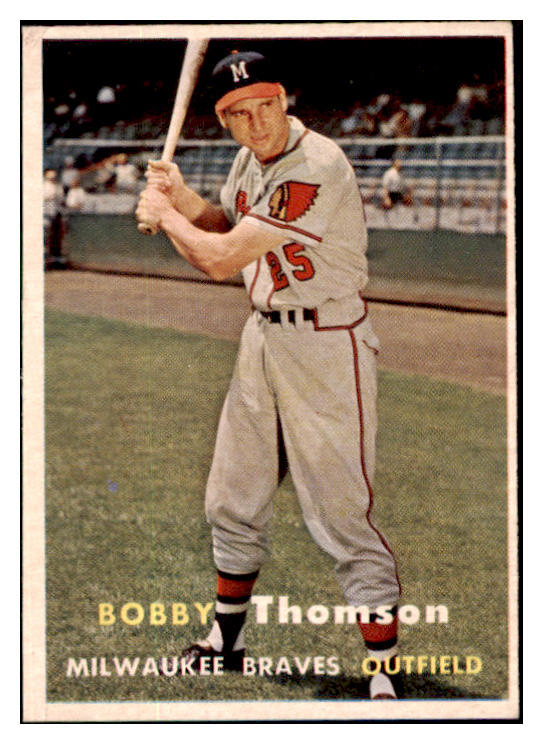 1957 Topps Baseball #262 Bobby Thomson Braves VG-EX 501043